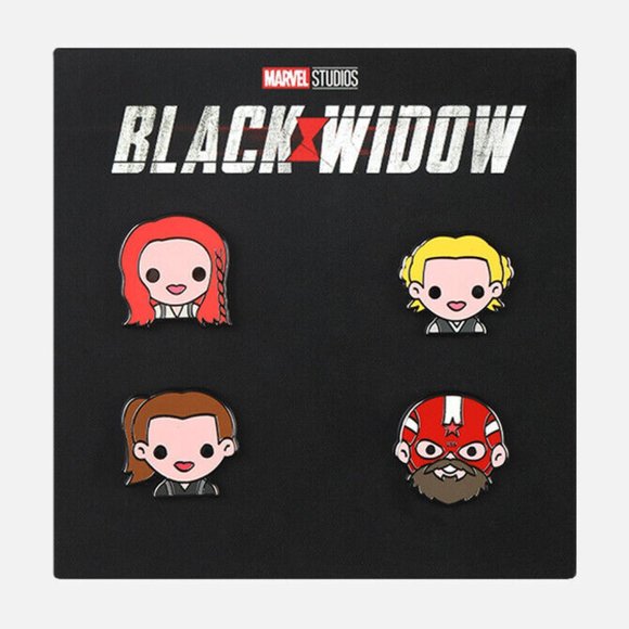 Marvel Black Widow Emoji Pin Set - Member Exclusive - Picture 1 of 2
